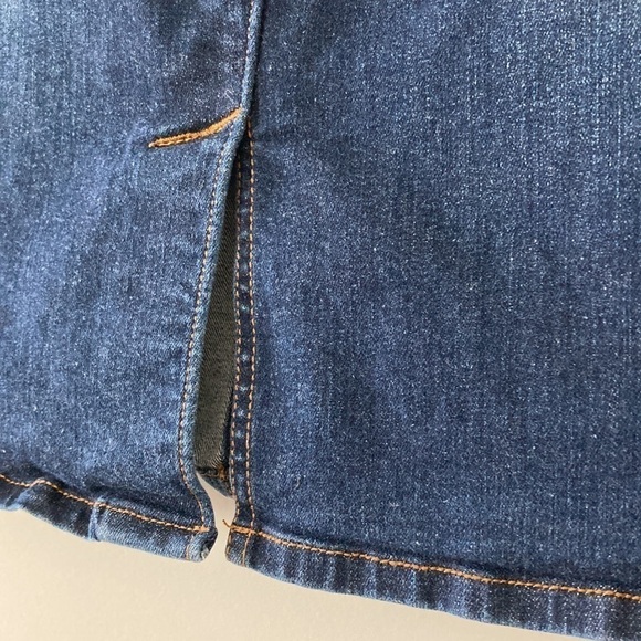 Kenneth Cole 10 pencil jean skirt blue pockets - Picture 8 of 11
